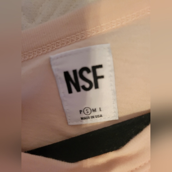 NSF LT.PINK TIE SIDE TEE size small - Picture 6 of 11